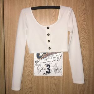 Long sleeve crop top